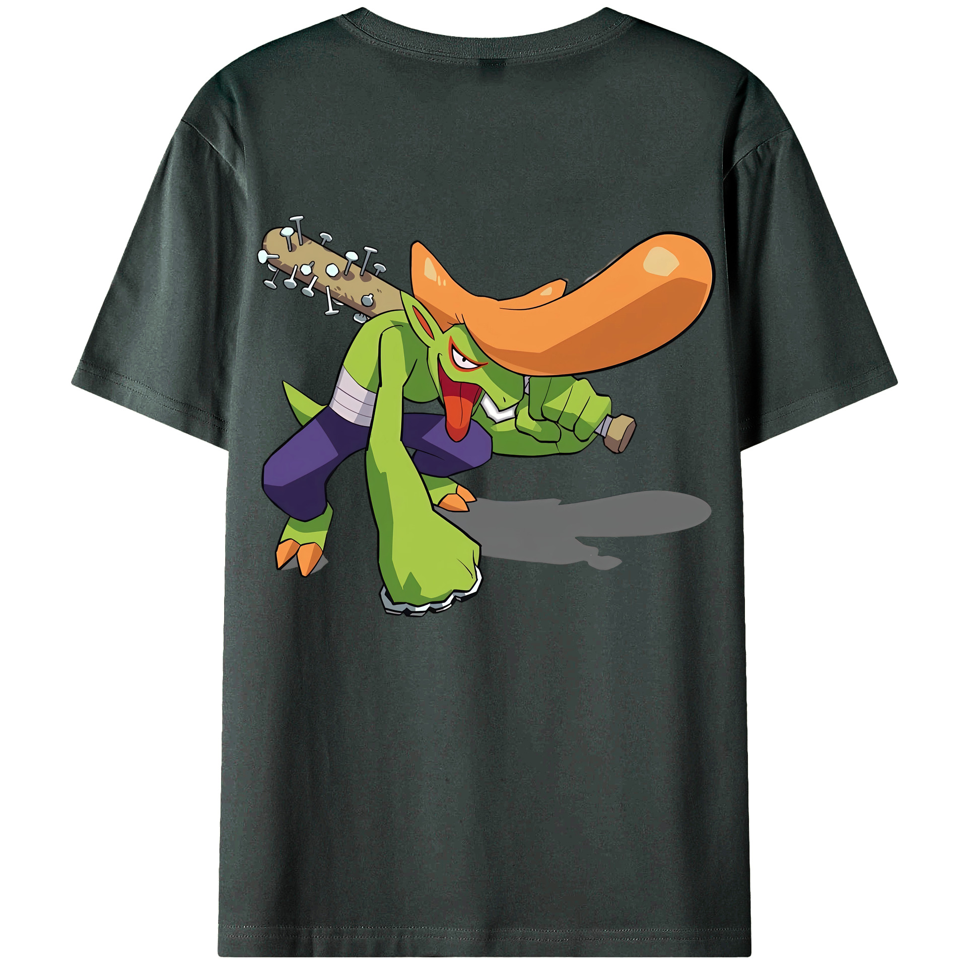 （画像用） 妖怪ウォッチ Yo-kai Watch 綿100％ メンズ半袖Tシャツ（バックプリント） 通気性